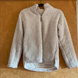 ELODIE HALF ZIP TEDDY PULLOVER